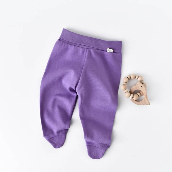 BASIC Trousers with feet in 100% organic cotton for wholesale by BabyCosy Organic