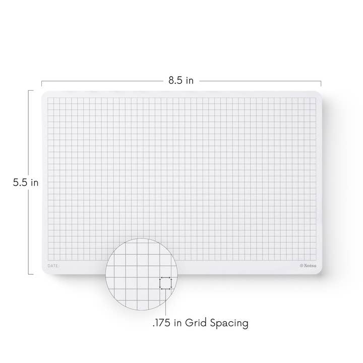 Notsu - Wholesale Notepad - Graph Paper Notepads (Pack of 2)