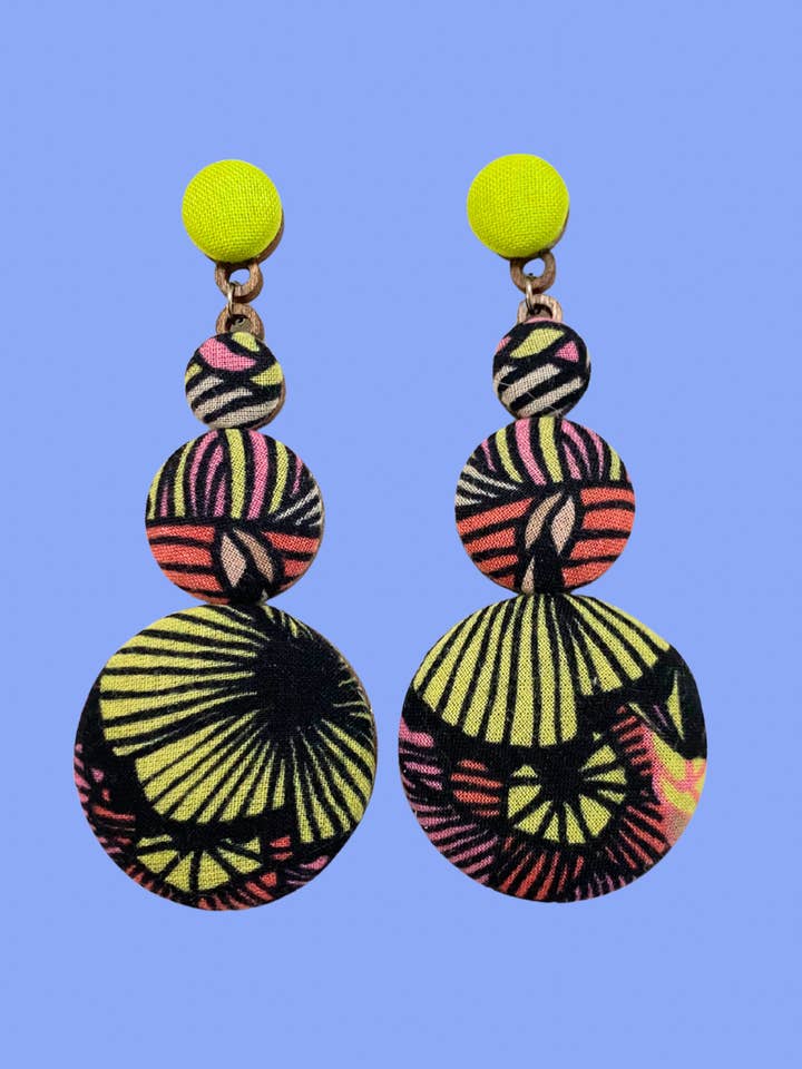 Paleta Earrings- Retrowave for wholesale by Botón de Azúcar