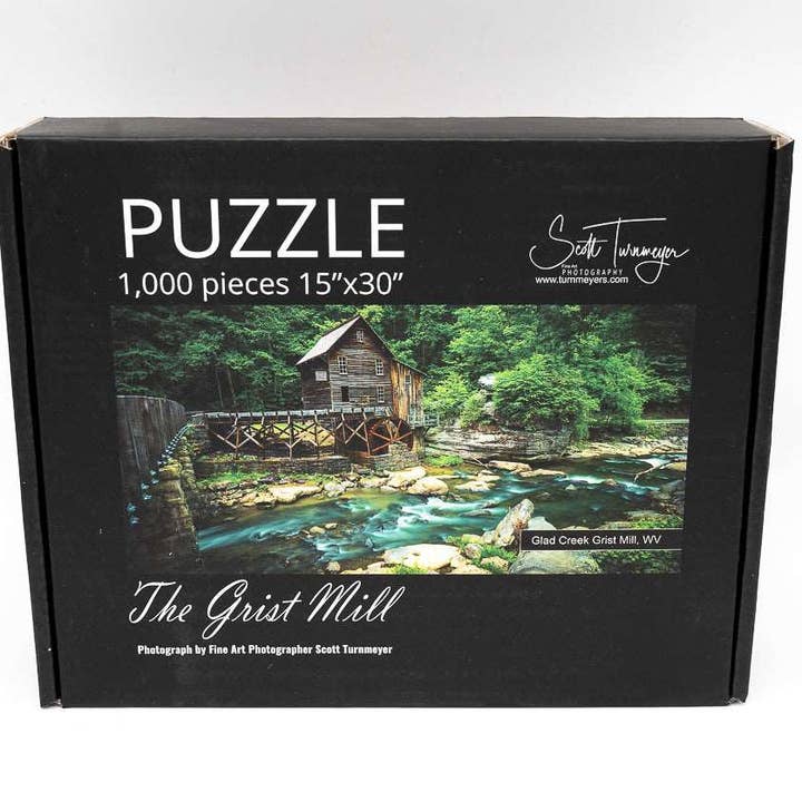 Turnmeyers - Wholesale Puzzle - Adult - Babcock State Park The Grist Mill 1,000-Piece Jigsaw Puzzle by Scott Turnmeyer1