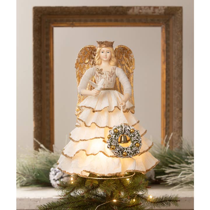 Bethany Lowe Designs - Wholesale Decorative Figurine - Santos Angel With Paper Skirt4