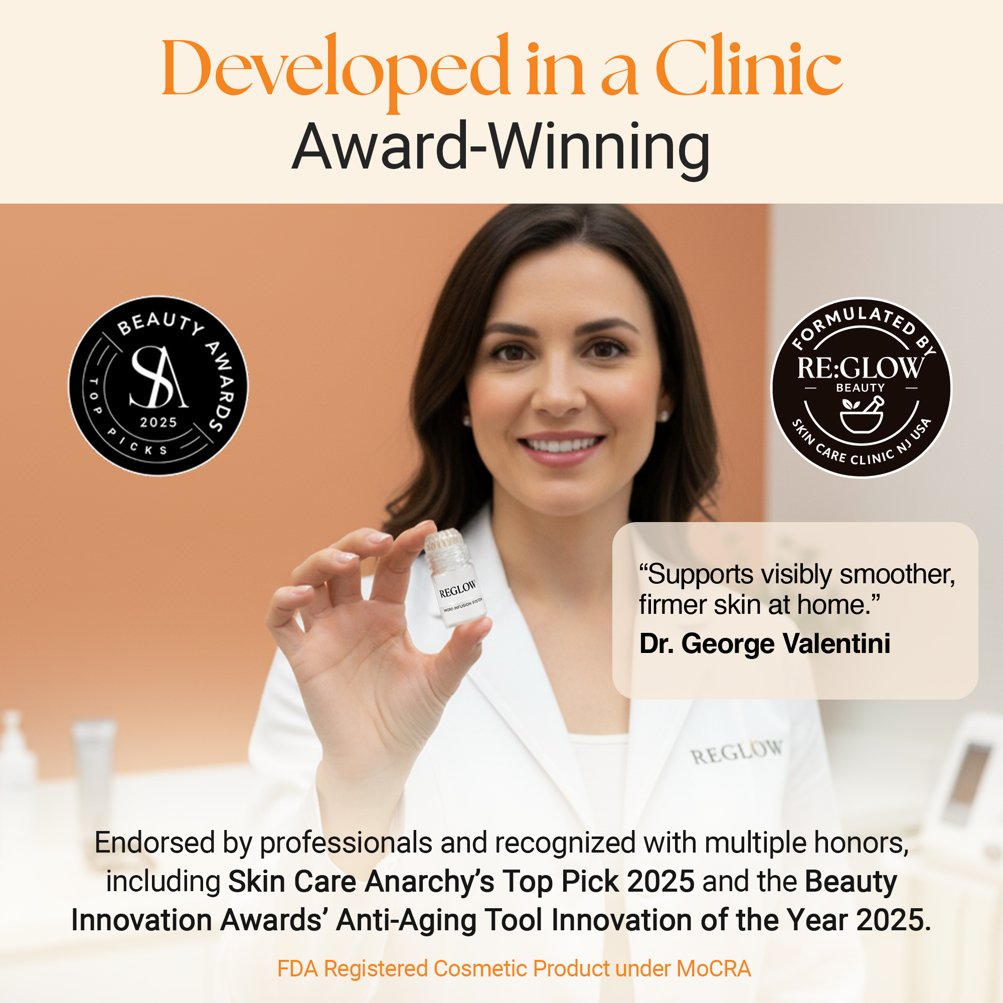 ReGlow - Wholesale Facial Care Set/Kit - Award Winning Micro Infusion System - Stem Cells & Exosomes 5