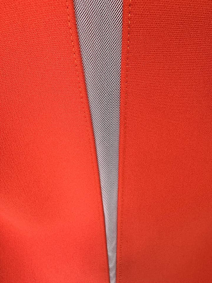 Rød DR444Y håndlavet ærmeløs kjole med røde perler og diamantdetaljer for engroshandel på Faire6