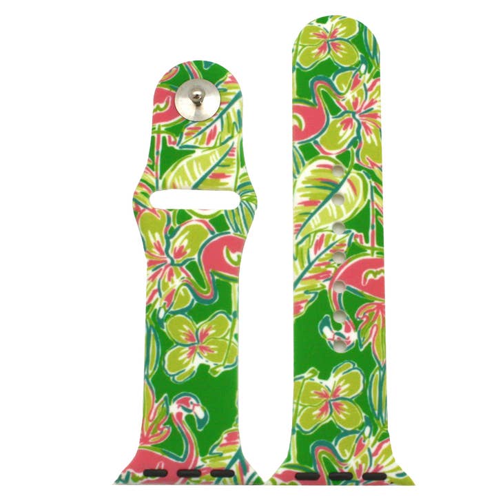 Time World USA - Wholesale Watch Band/Strap - Unisex - Flamingo Printed Silicone Apple Watch Bands2