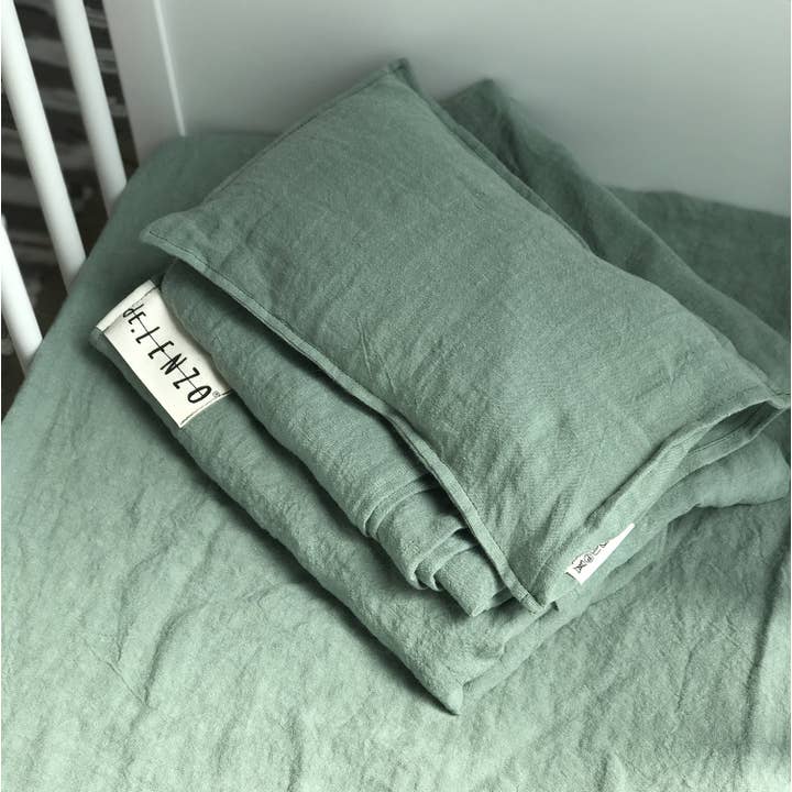 dE.LENZO KIDS - Vente Drap pour berceau/lit pour bébé - Housse de couette pour lit bébé MAFALDA