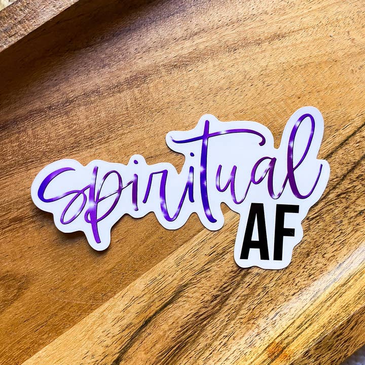 Spiritual AF Sticker for wholesale by MaMarie & Co.
