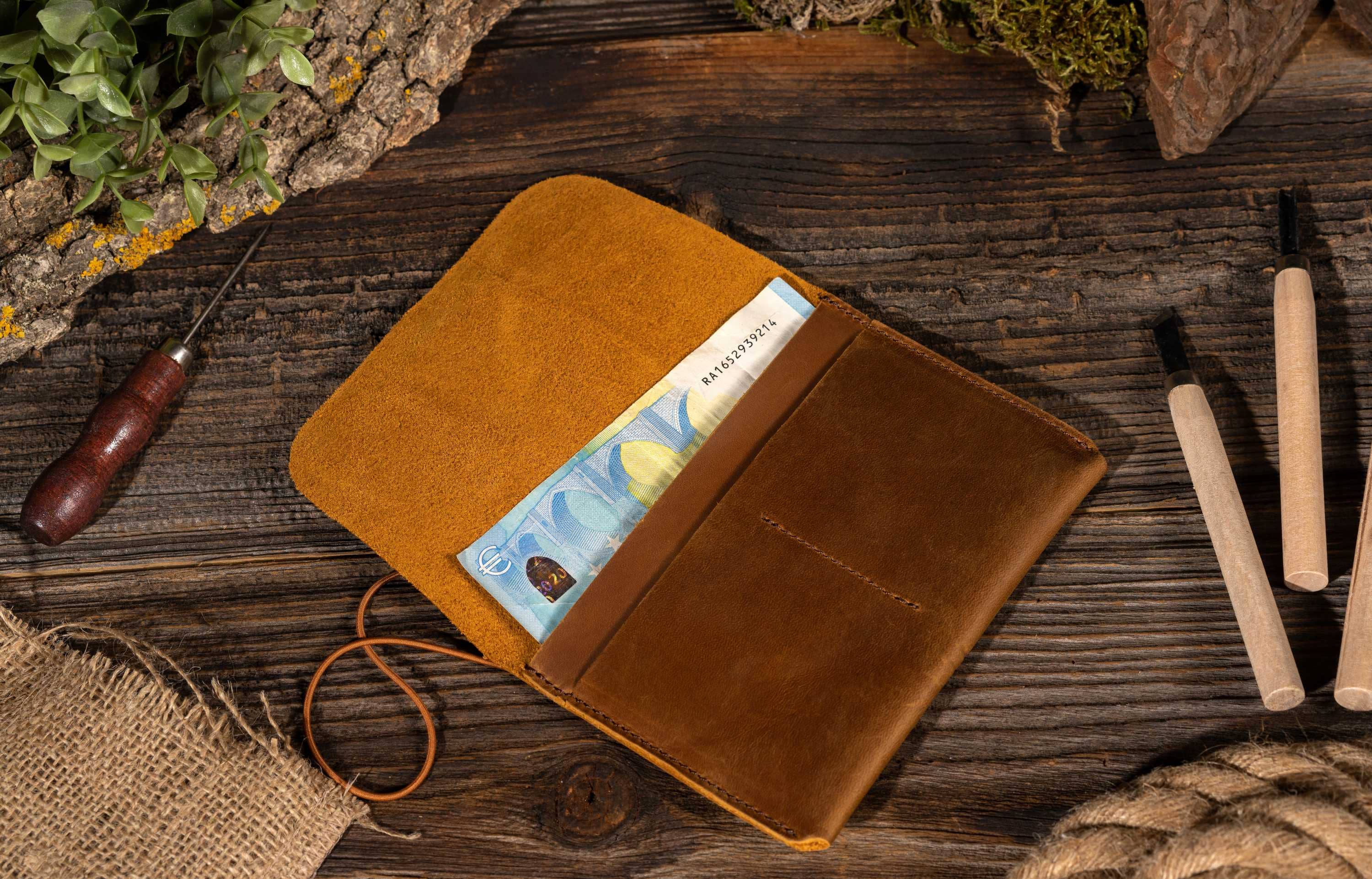 American Leather Goods - Wholesale Passport Case - Unisex - Passport Cover, Genuine Leather Passport Holder With Strap4