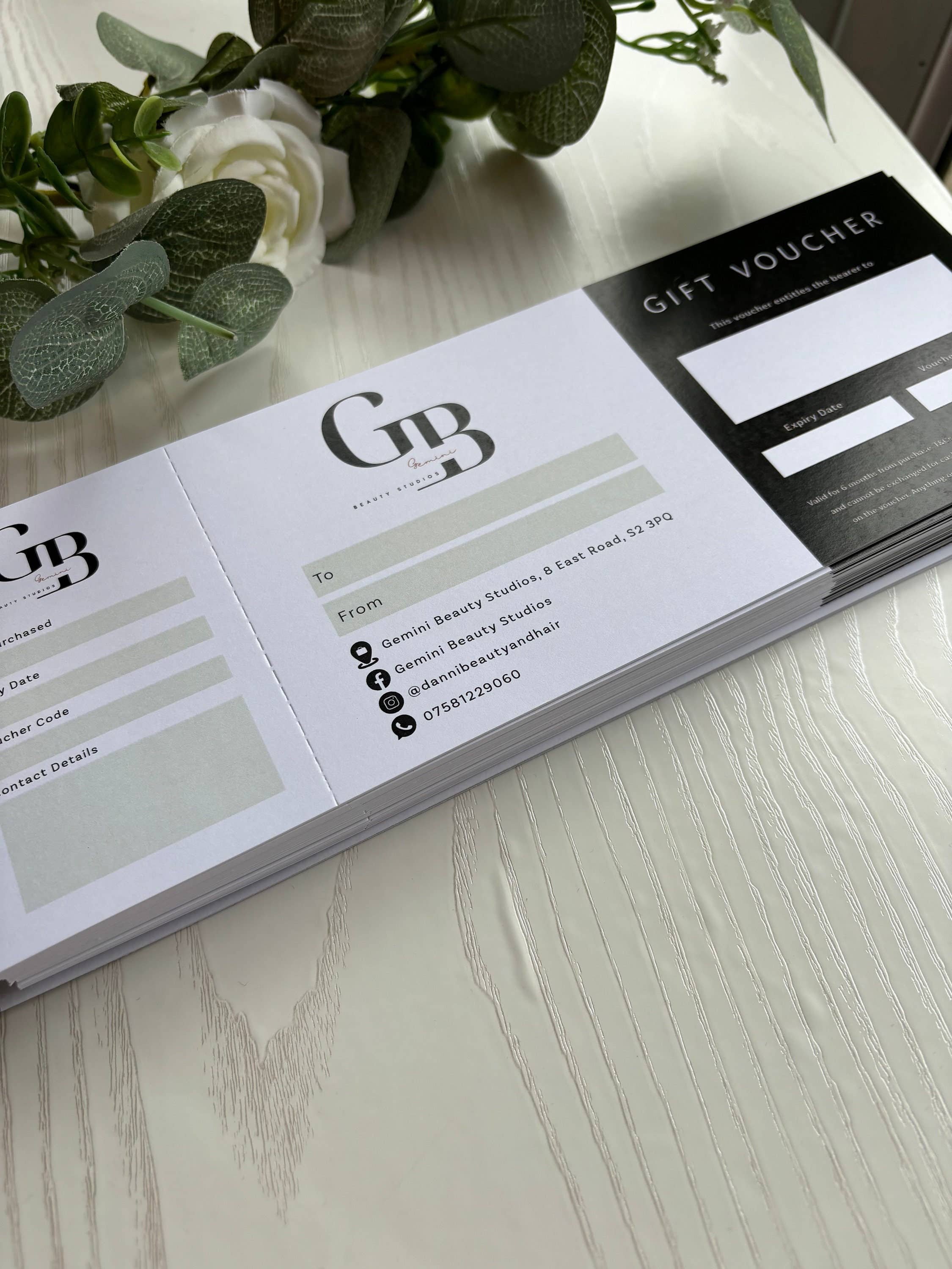 SR Creative Studio - Wholesale Gift Tag - Custom Business Gift Certificate Voucher Book7