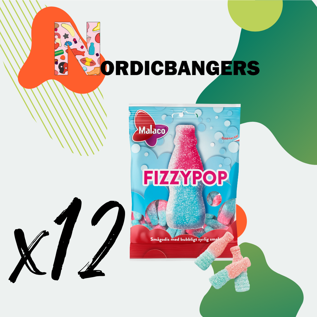 Nordicbangers - Swedish Candy Supply - Wholesale Gummy - Malaco Swedish Candy Bags 85g Fizzy Pop Bottles 1