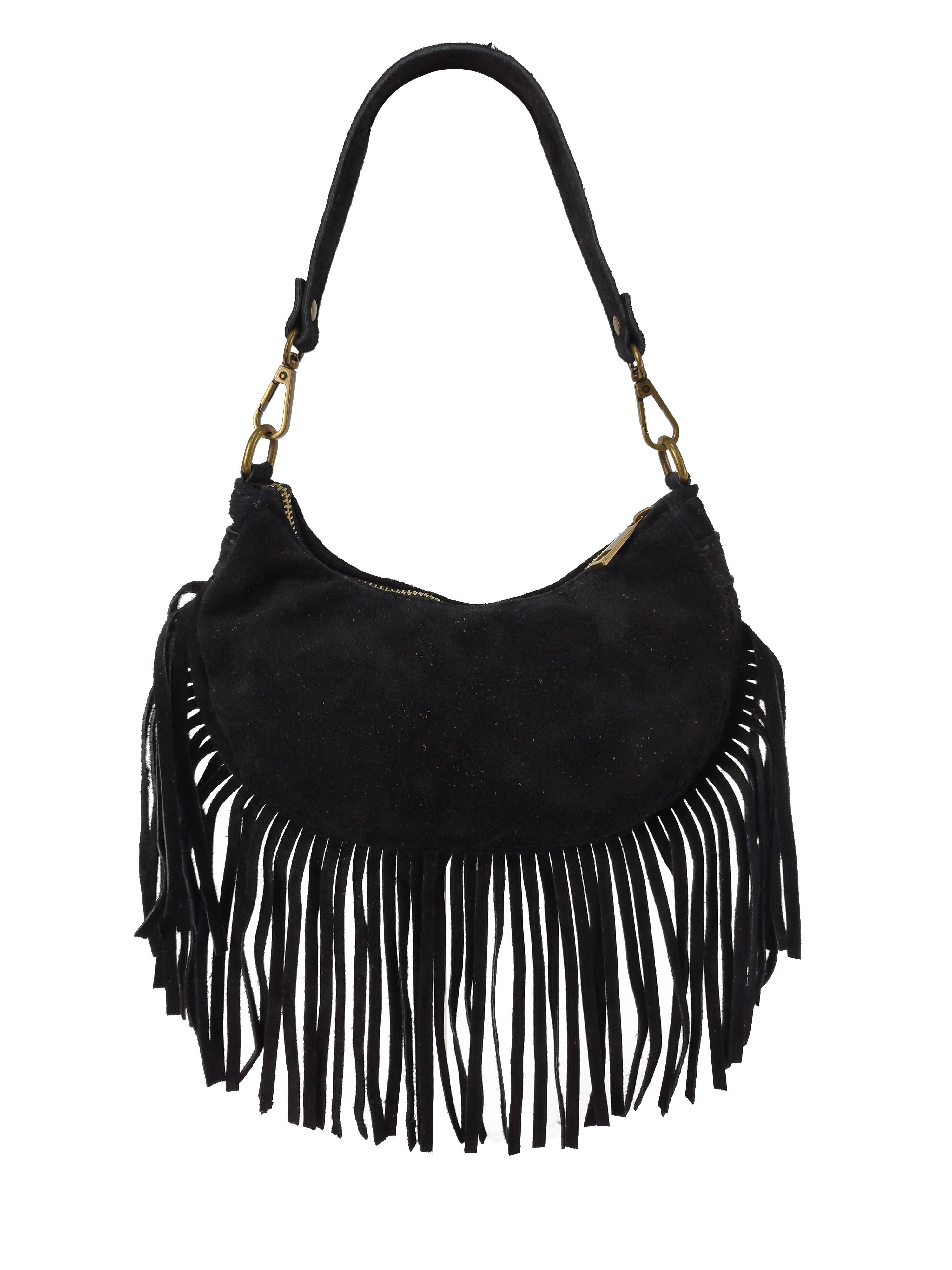 Florence Leather - Wholesale Shoulder Bag - Women's - Fringed suede bag5