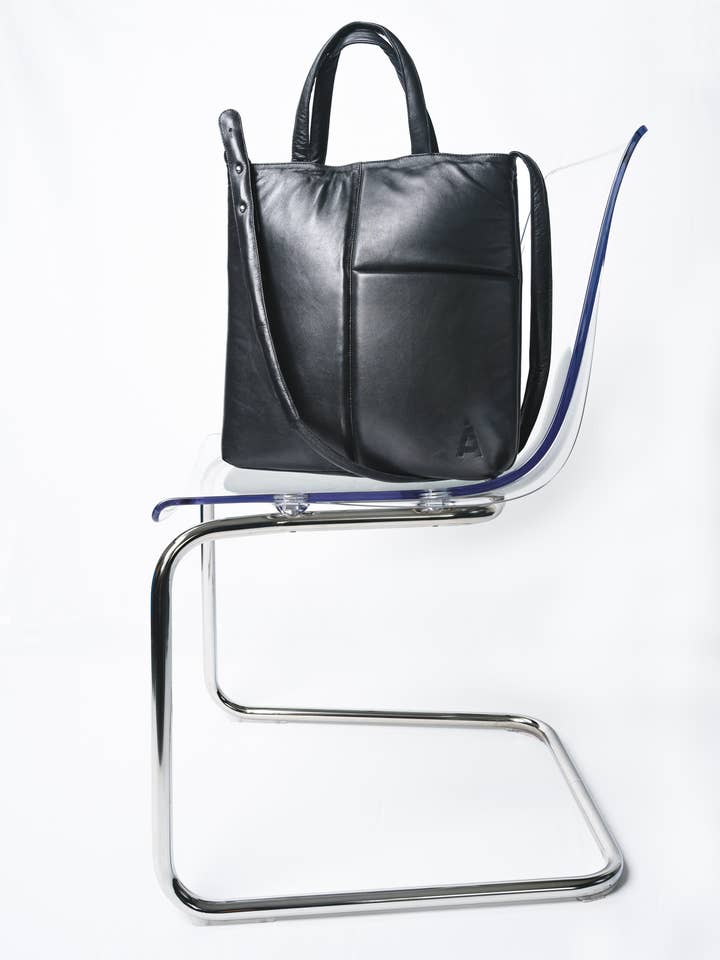 Shopper Biggie in pelle per la vendita all'ingrosso da parte di Aster