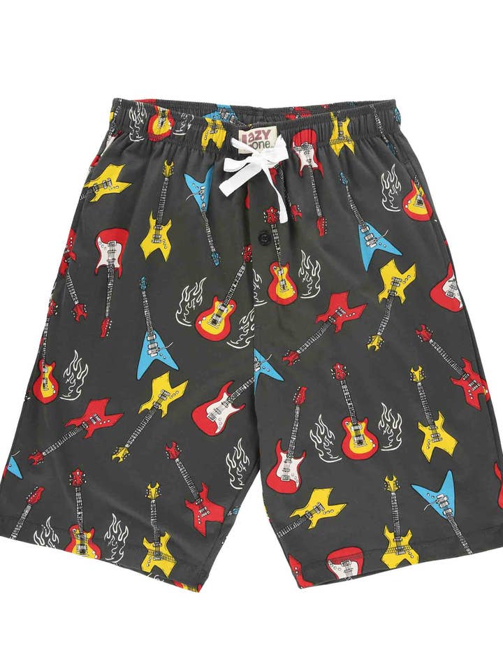 Guitar Colorful Men Shorts for wholesale by Lazy One