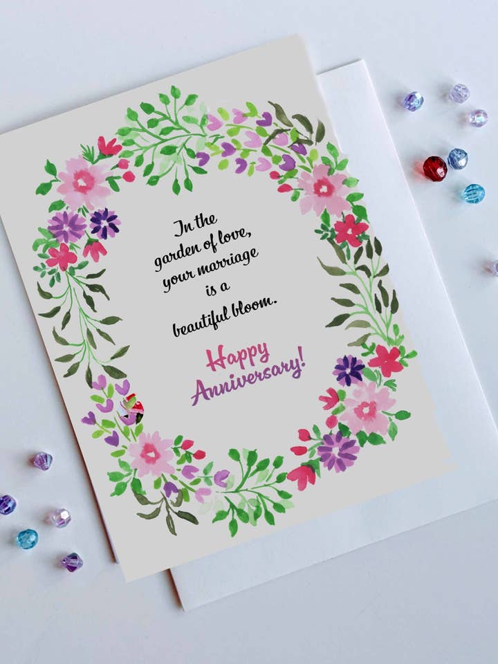 Anniversary Greeting Card | Occasional Cards | Floral Cards for wholesale by Artcolorworks