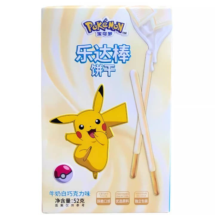 Pokemon Weiße Schokoladensticks 52g 12 Stück für den Großhandel von Sahara Stock & Go wholesale