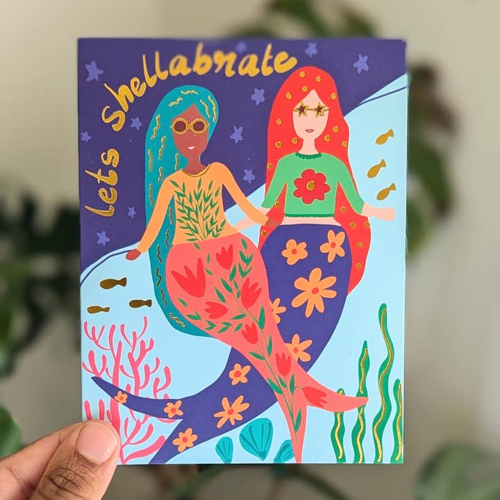 Let’s shellabrate card for wholesale by Nabeela Rumi