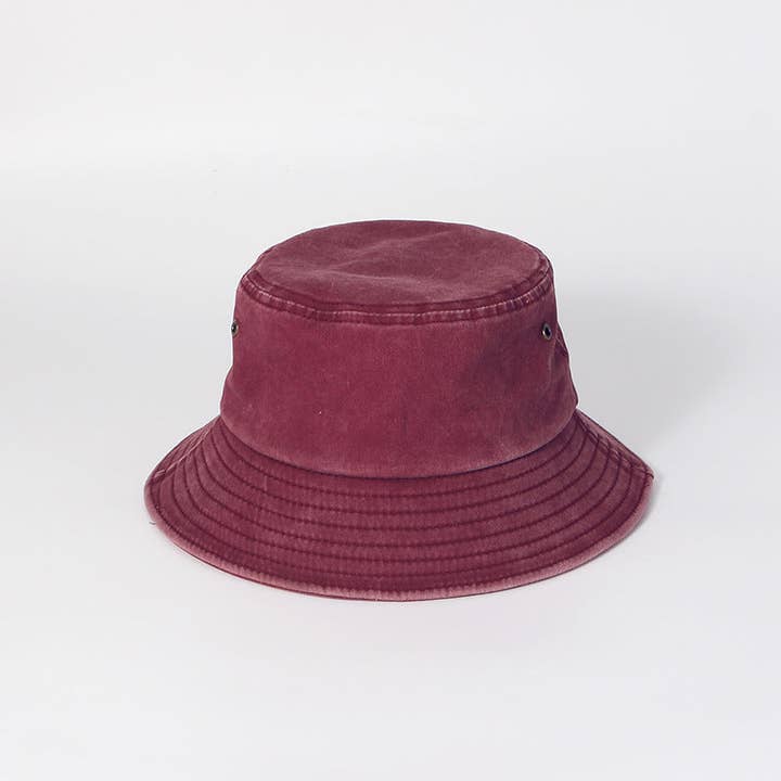 Your Beautiful Boutique - Wholesale Bucket Hat - Women's - Fashion Casual Solid Color Denim Bucket Hat
