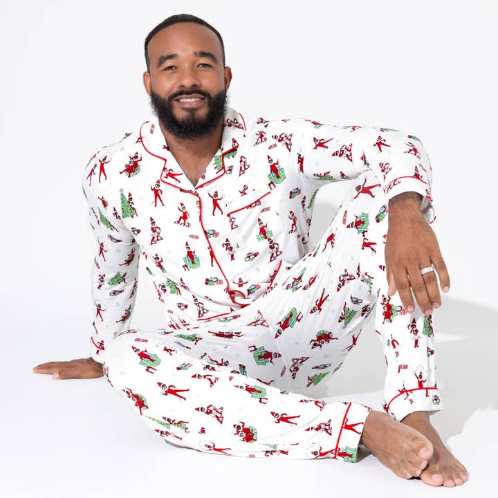 Bellabu Bear - Wholesale Sleepwear Set - Men's - The Elf on the Shelf Bamboo Men's Pajama Set6