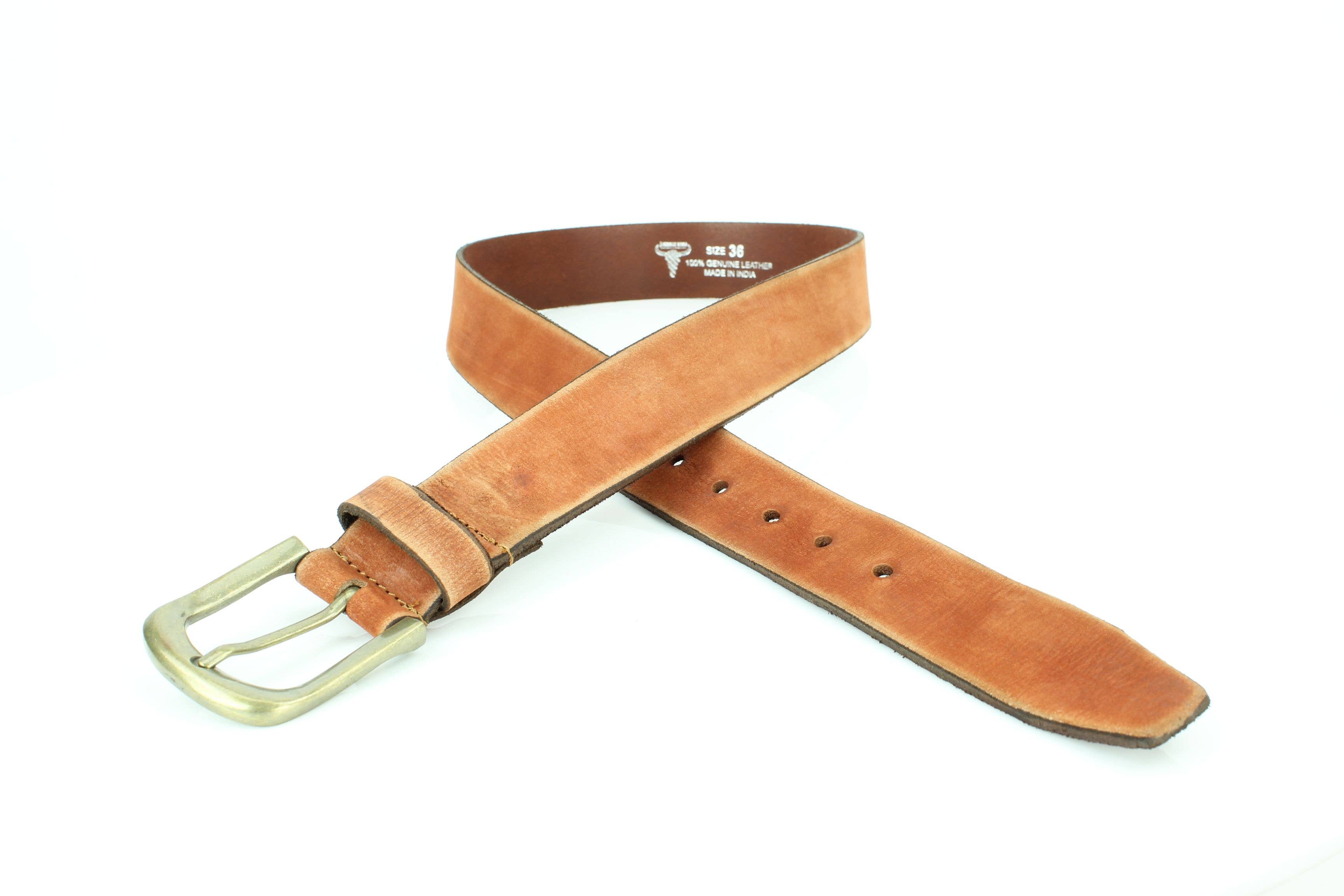 Leather Impressions Inc - Wholesale Belt - Unisex - Matte Distressed Variegated Leather Belt ABB-13-2420914