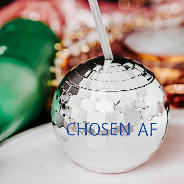 Chosen AF Disco Ball Drink Tumbler for wholesale by Salt and Sparkle