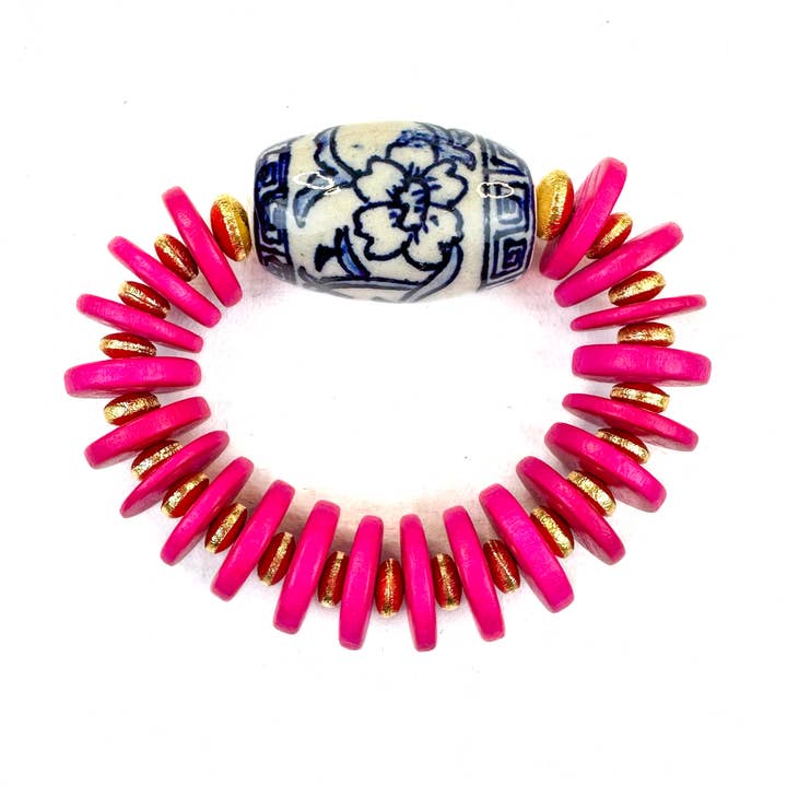 Rose Ceramic Bracelet for wholesale by rosie + belle