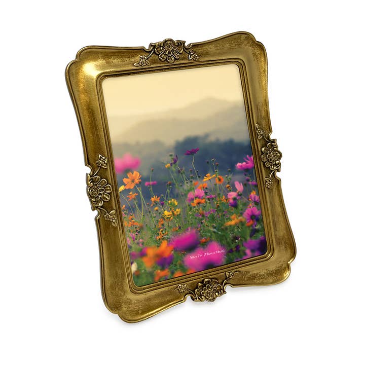 Isaac Jacobs International - Wholesale Picture Frame - Isaac Jacobs 5x7 Vintage-Inspired Ornate Picture Frame (Copy0