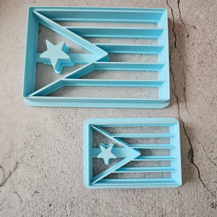 Carambola Desings - Vendita all'ingrosso Stampi per biscotti - Tagliabiscotti Bandiera di Porto Rico - Serie Porto Rico (Copia)2