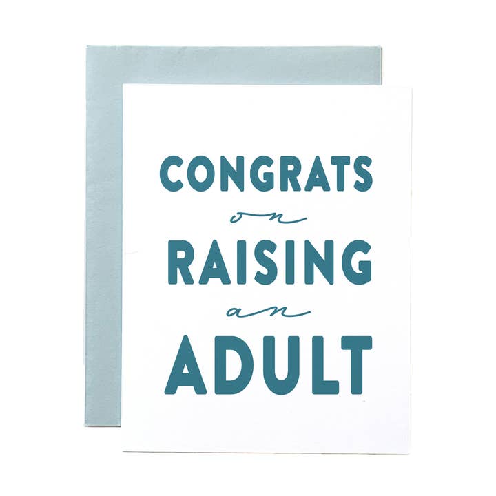 Congrats on Raising an Adult for wholesale by Joy Paper Co.