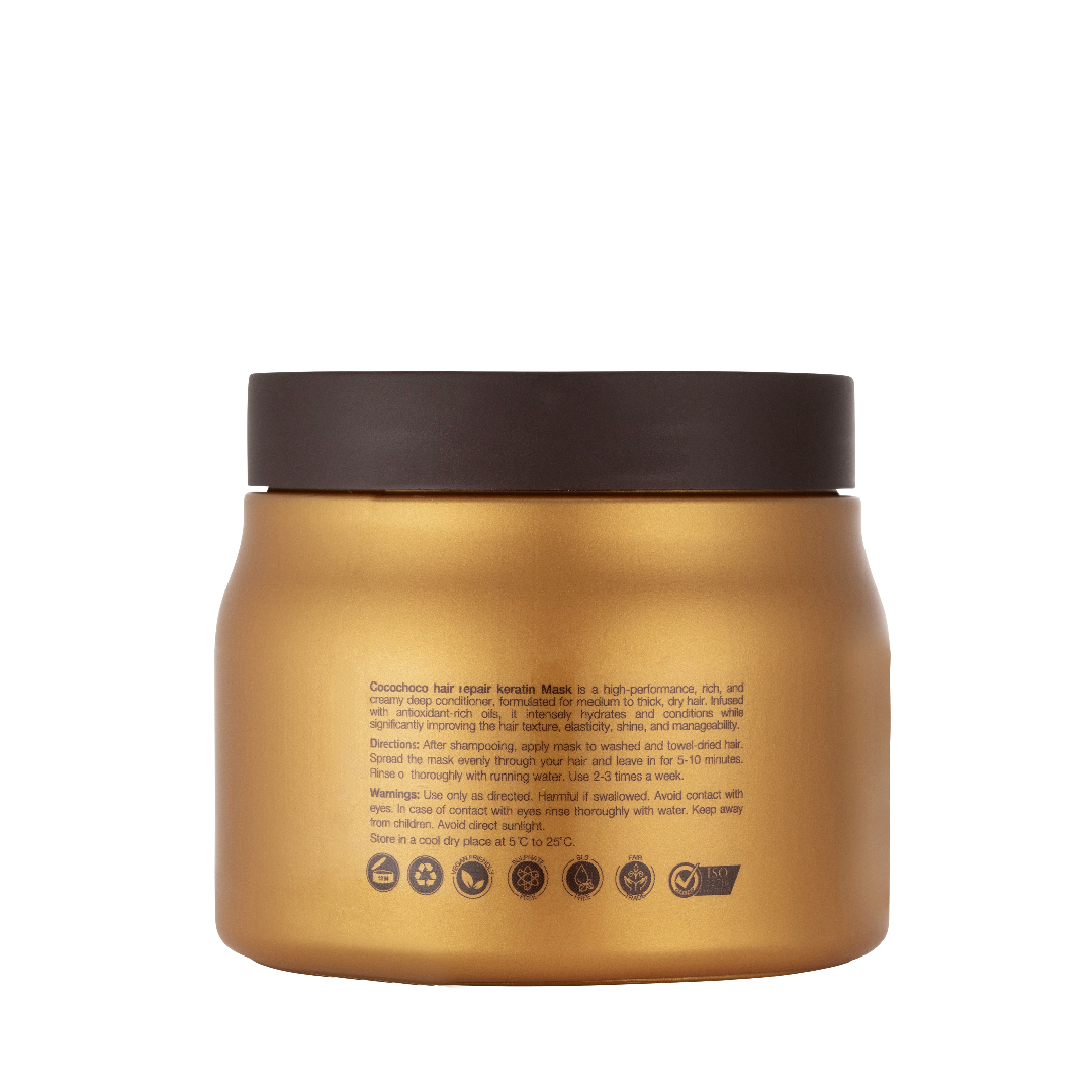 COCOCHOCO - Vendita all'ingrosso Maschere per capelli - Maschera Riparatrice per Capelli alla Cheratina Riabilitazione Capelli 500ml2