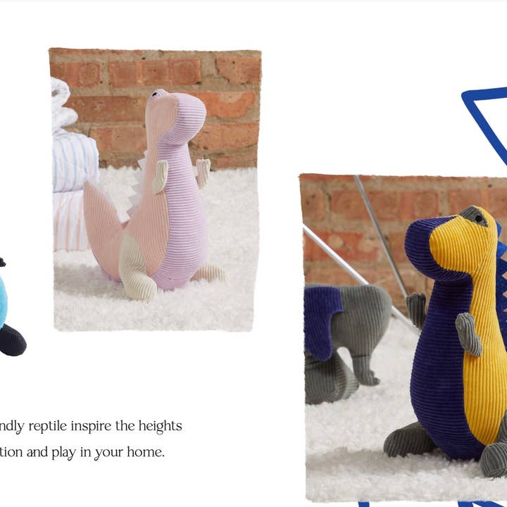 Pyar&Co. and Lil' Pyar - Venta al por mayor Peluche - Niños y bebés - Dinosaur Rexy, Yellow & Blue 10 por caja3