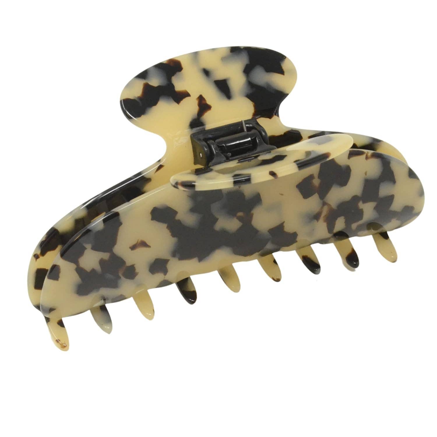 Parcelona - Wholesale Hair Clip - Women's - French Amie Thin Oval Large 4 1/4” Handmade Celluloid Jaw Hair Claw for Women14