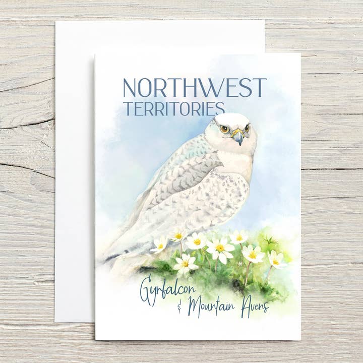 Northwest Territories Flowers and Birds of Canada for wholesale by Christy Obalek Illustration