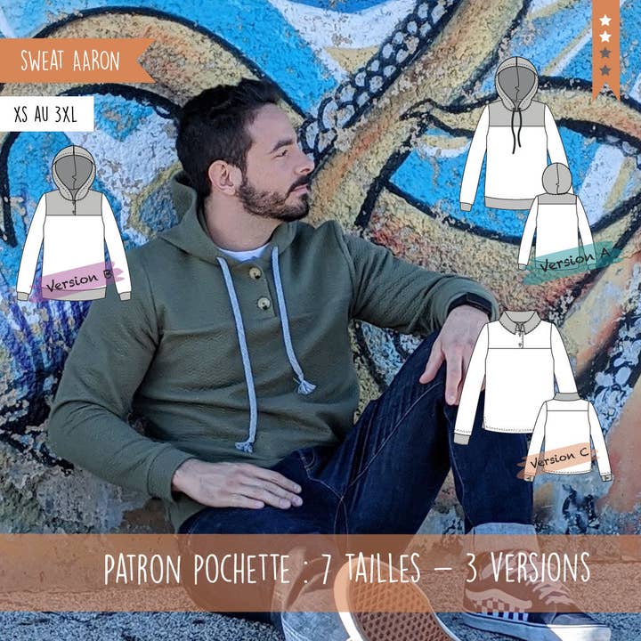 Aaron herrtröja och pikétröja (från XS till XXXL) för wholesale av Super Bison