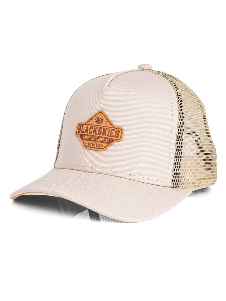 Essentials Trucker Cap Kids Beige-Brown-Brown für den Großhandel von Blackskies