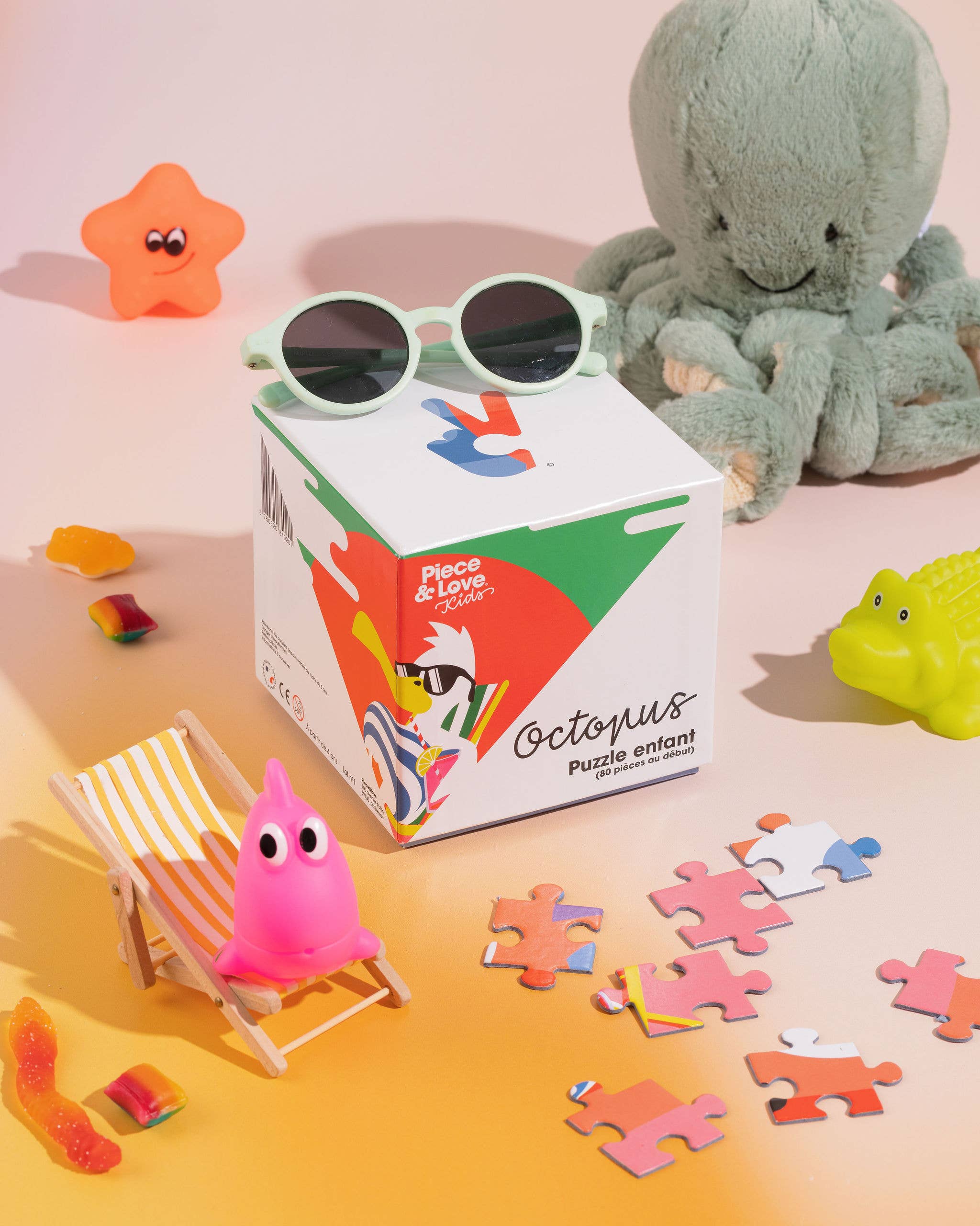 Piece & Love – Engroshandel Puslespil - Børn – Blæksprutte - puslespil til børn1