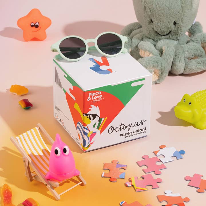 Piece & Love – Engroshandel Puslespil - Børn – Blæksprutte - puslespil til børn1