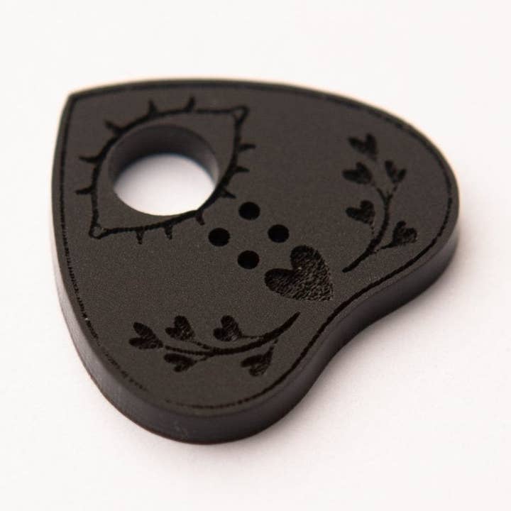 Engraved Planchette Button for wholesale by OddBorn