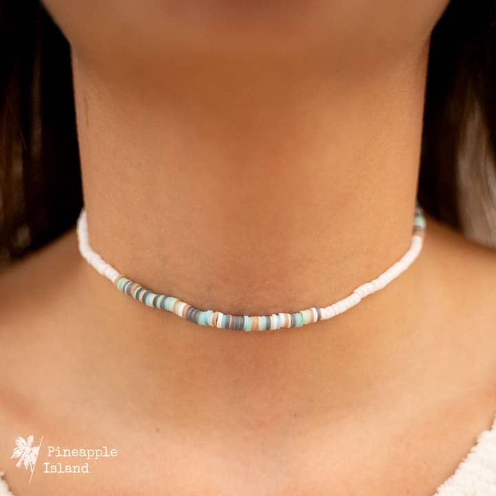 Pineapple Island - Wholesale Beaded/Pearl Necklace - Manu Bay Surfer Necklace, Bead Necklace, by Pineapple Island