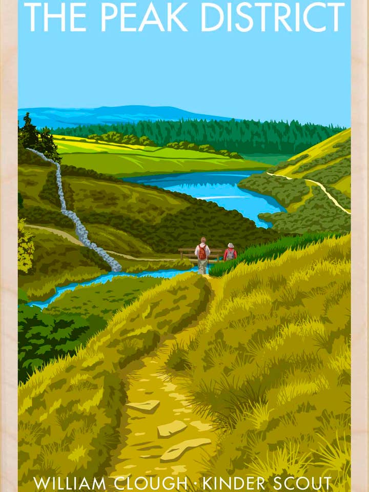 The Peak District - Eco-friendly cards & magnets for wholesale by THE WOODEN POSTCARD COMPANY