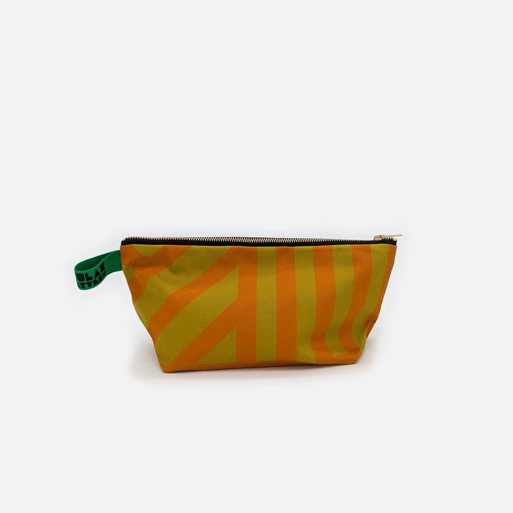 Irregular Sleep Pattern – wholesale Toiletry bag – women's – Organic Cotton Washbag in Wasabi1