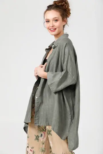 Miss Rose Sister Violet - Wholesale Button Down Shirt - Women's - WOMEN'S - Teddy Linen Shirt27