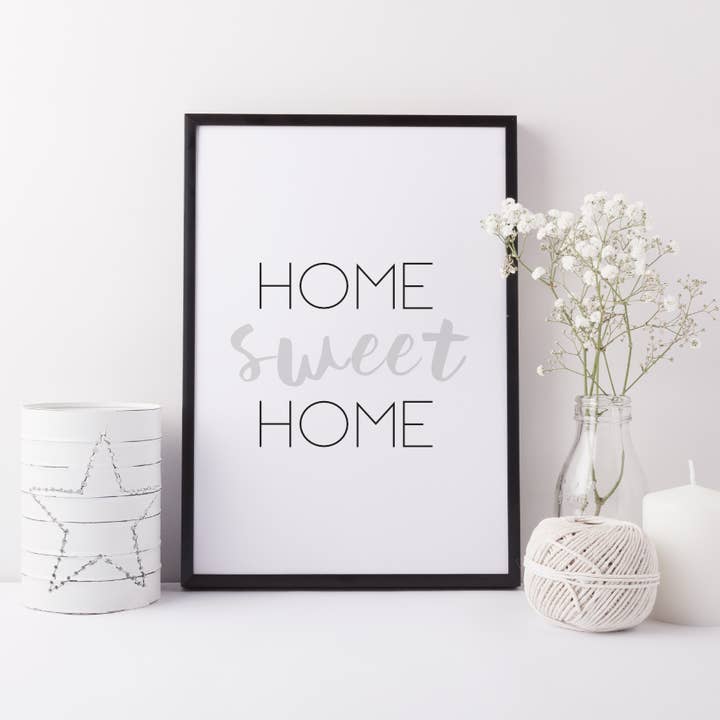 Home Sweet Home Print for wholesale by Word Up Creative
