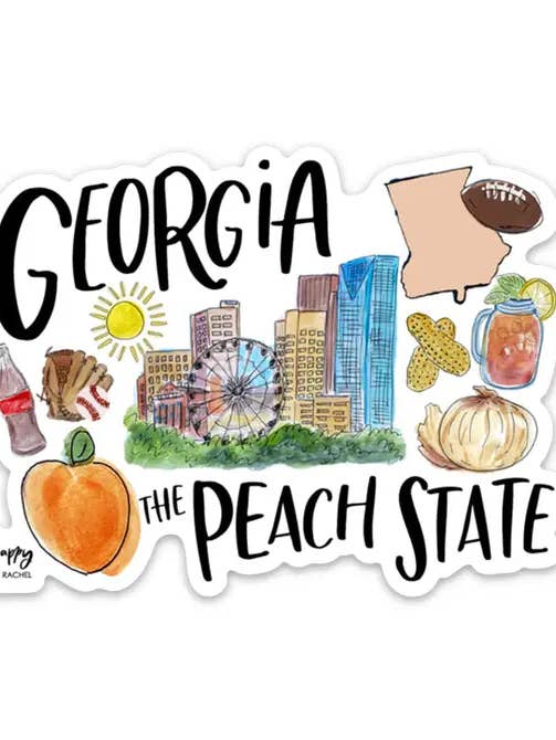 State of Georgia Magnet for wholesale by Happy By Rachel, LLC