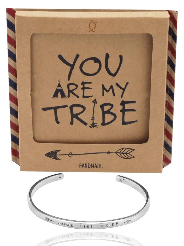 Krisly Good Vibe Tribe Armbandarmbanden voor Vrouwen, Gegraveerd voor wholesale door Quan Jewelry