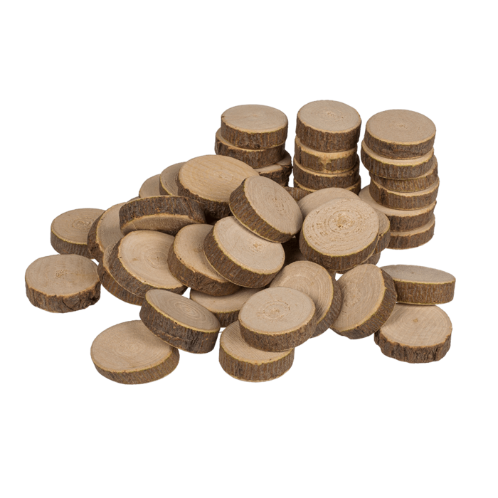 Out of the blue KG - Wholesale Craft Supplies - Wooden decoration slices small,2