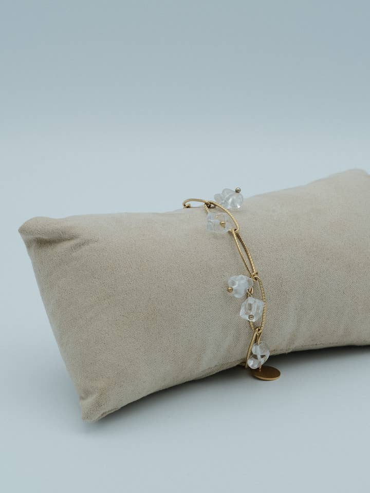 Natursten armbånd - Bjergkrystal for engroshandel hos La Maison du Bijou Artisanal Français