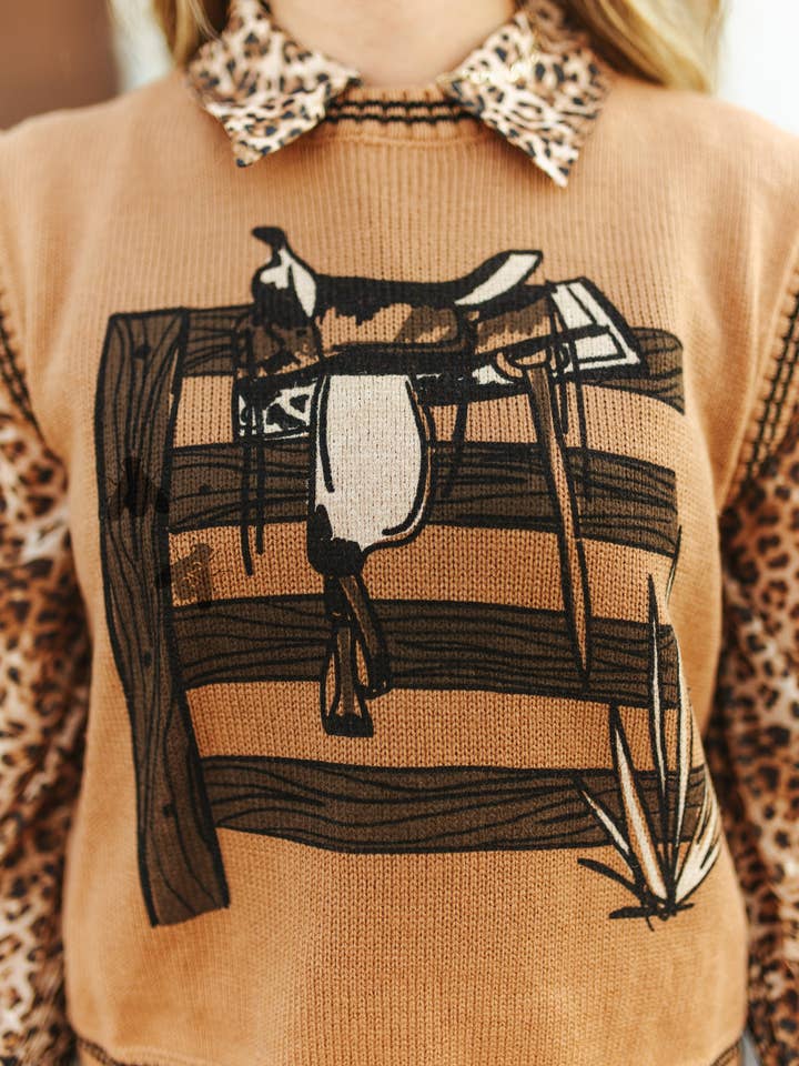 2 Fly Co - Wholesale Sweater Vest - Women's - LAREDO VEST* SADDLE4