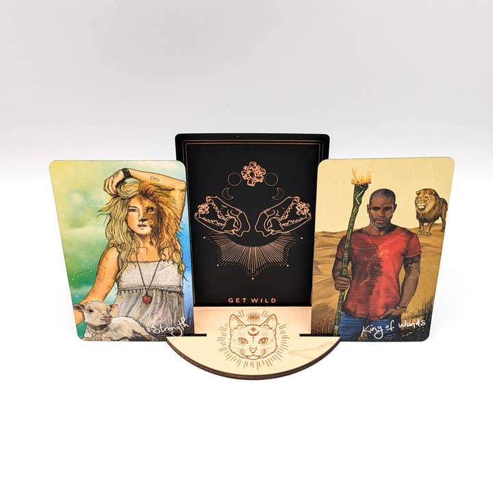 Ritual Pursuits - Wholesale Tarot Cards - Third Eye Cat Tarot Card Stand - Ready to Ship1