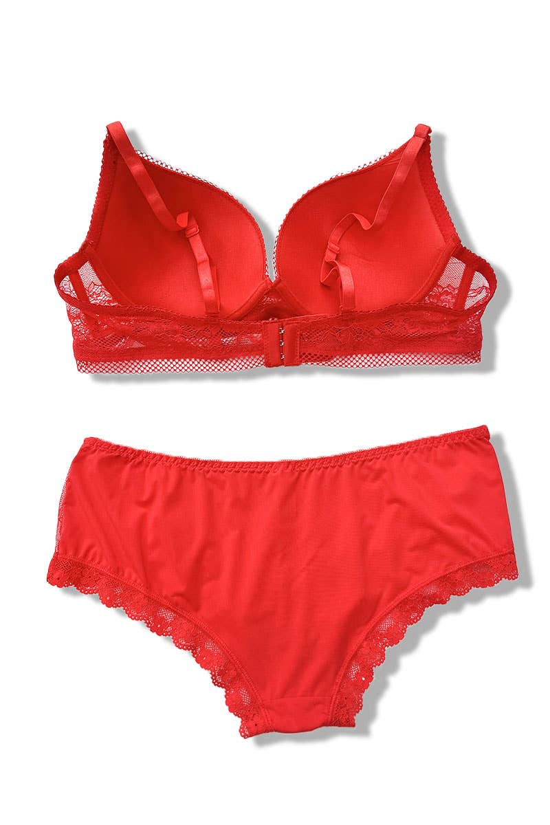 Belle Com'Elle - Wholesale Lingerie Set - Women's - C Cup Bra + Panty Set/AZ1600711