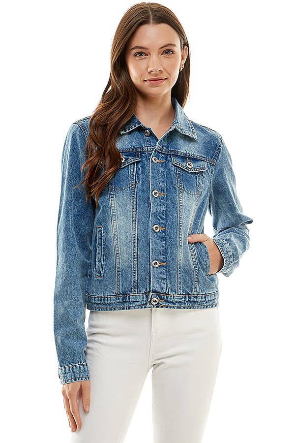 BLUE AGE – wholesale Denim jacket – Women's – Ladies  Casual Denim Jacket0