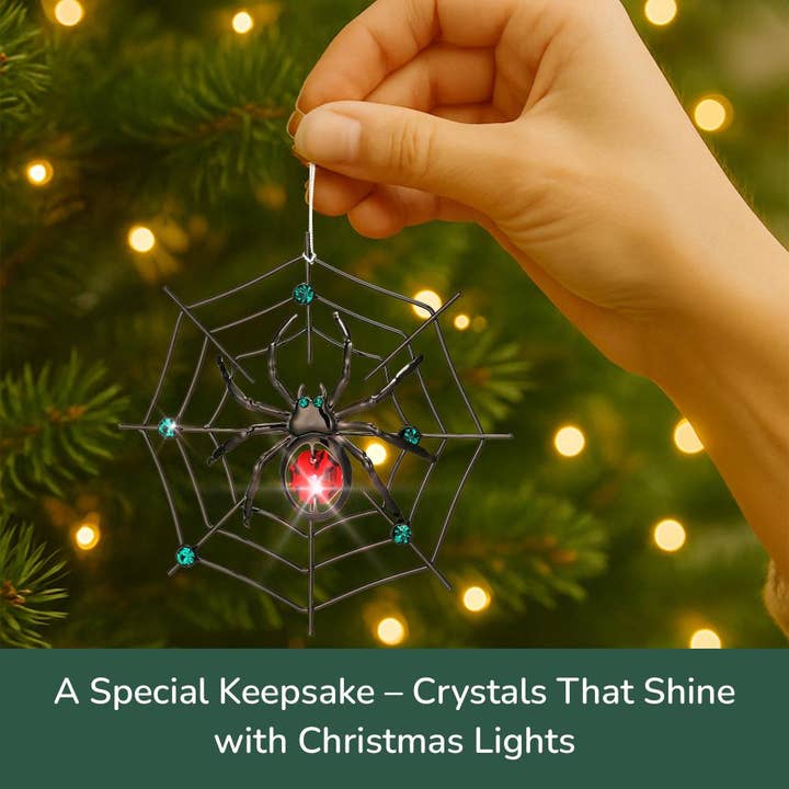 Matashi - Wholesale Ornament - Matashi Lucky Black Spider Holiday Tree Decoration3